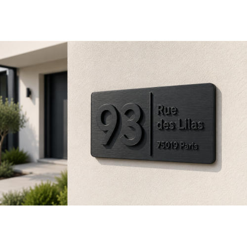 3D Printed House Address Plaque – No. 93 3D Printed House Address Plaque – No. 93